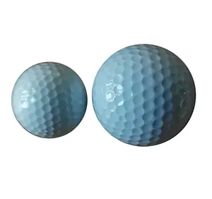 뜨거운 판매 2 인치 골프 공 2 조각 화이트 큰 공 큰 골프 공 로고가있는