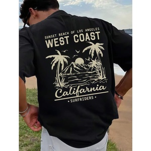 Camiseta de Compresión Personalizada de Manga Corta, Camiseta de Moda para Hombre, Ropa de Gran Tamaño, Camiseta 100% Algodón Estampada - Product Image 5