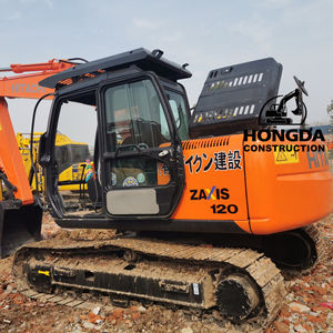 Excavadora Hitachi ZX120 de 12 toneladas, maquinaria de construcción usada original con motor central y componentes de motor - Product Image 1