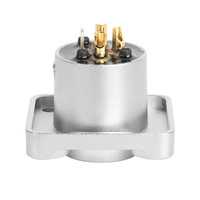Conector XLR Macho y Hembra Yinyu XL009 de 3 y 5 Pines, Serie D para Montaje en Panel, para Instalación en Rack o Panel de Distribución