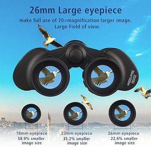 Lucrehulk 20x50 High Power <strong>Binoculars</strong> for Adults With Low Light Night Vision, Compact Waterproof <strong>Binoculars</strong> - Product Image 3
