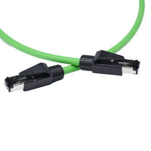 Profinet RJ45 Industrial M8 Cabo 180 graus blindado CAT6 CAT7 Soldagem de dupla face Cordest Din Cabo RJ45 Interface de rede - Product Image 6