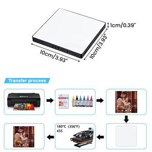 Aimants de réfrigérateur promotionnels personnalisables par sublimation, vierges, en plastique, enregistrables, avec boîte à musique, pour le bricolage - Product Image 2