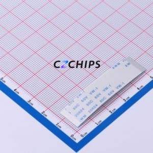 JS05A-24P-050-3-4 FFC Cable (Flexible Flat Cable) P=0.5mm Connector 24P 0.5mm 0.3mm Non-Inverting - Product Image 1