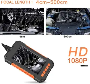 Amazon Choice 8mm P40 IP67 endoscopio impermeable para inspección de automóviles 1080P 4,3 pulgadas IPS pantalla LCD boroscopio cámara con luz