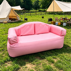 Canapé gonflable laminé en PVC pour la plage, les festivals de musique, le camping et les loisirs en plein air portables - Product Image 4