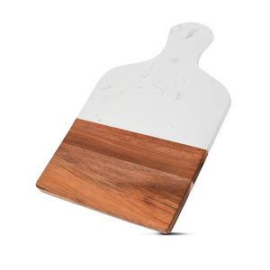 Planche à fromage et charcuterie rectangulaire en bois d'acacia marbré, style populaire, logo personnalisé, vente en gros - Product Image 1