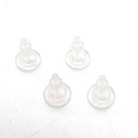 Bouchons d'oreilles en silicone transparents en forme de soucoupe volante, remplacement en plastique pour boucles d'oreilles, marque Jialin