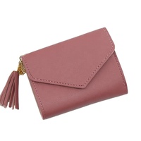 Tas Tangan Wanita Model Terbaru Bahan Kulit PU, Penutup Ritsleting & Hasp, Dompet Tahan Air dengan Lapisan Kanvas Panjang dan Rumbai