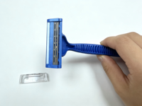 Lames de rasoir jetables durables à 2 couches pour hommes, vente en gros pour hôtels, supermarchés et magasins de proximité