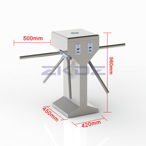 Автомобильный радиочастотный контроль доступа двухмоторный штатив турникет QR-код считыватель для спортзала и офиса охранный считыватель карт безопасности - Product Image 5