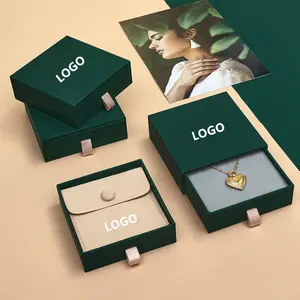 Milieuvriendelijk Papier Luxe Juwelendoos Kleine Geschenkdoos Verpakking Voor Sieraden Ringen Doos Op Maat