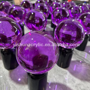도매 다채로운 PMMA 플라스틱 크리스탈 아크릴 원형 구슬 구체 - Product Image 4