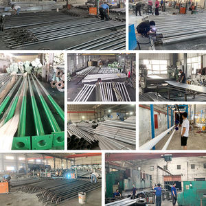 Gaocheng, оцинкованная сталь Q235, 4 м, 5 м, 6 м, 7 м, одиночный уличный фонарный столб - Product Image 6