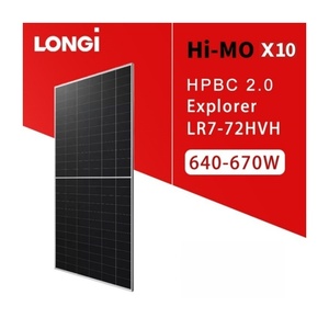 Longi Hi <span class=keywords><strong>mo</strong></span> X10 LR7-72HVH pannello solare prezzo di fabbrica 630W 635W 640W 645W 650W 670W Longi pannelli solari Longi sistema solare - Product Image 1