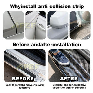 Adesivo in Fibra di Carbonio 5D per Auto, Protezione Paraurti, Specchietto Retrovisore, Soglia <span class=keywords><strong>Porta</strong></span>, Cofano, Nastro Decorativo per Esterni - Product Image 2