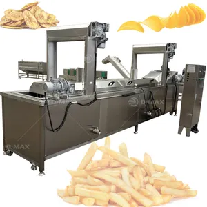 Linha de produção de batatas fritas de alta qualidade e baixo preço, máquina para fazer fatiar batatas e bananas