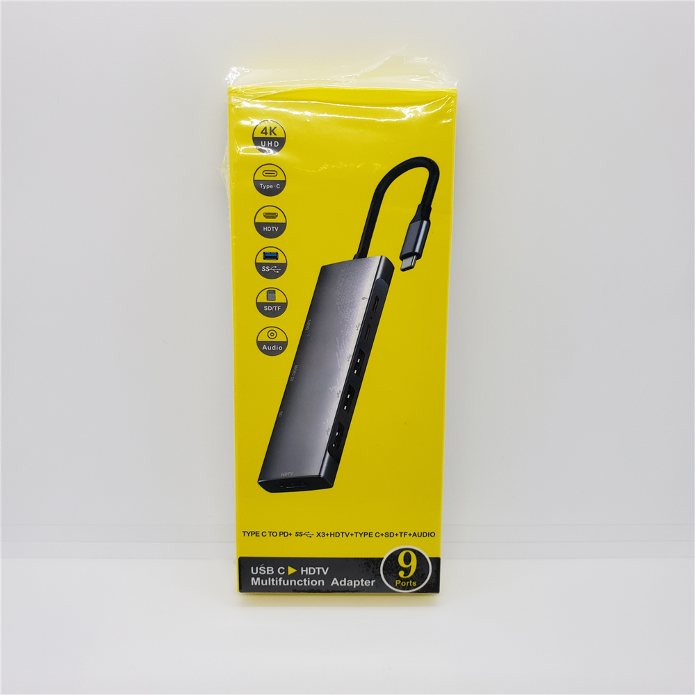 Acquista Hub USB C 7 in 1 Adattatore compatibile HDMI 4K 30Hz PD 87W Splitter USB 3.0 Lettore di schede TF/SD Docking station di tipo C per telefono/PC/laptop in Italia a partire