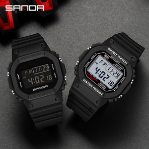 Reloj Digital SANDA 2107 para Hombre, Reloj Deportivo Resistente al Agua para Exteriores, Cronómetro para Correr, Reloj Electrónico LED para Hombre - Product Image 2