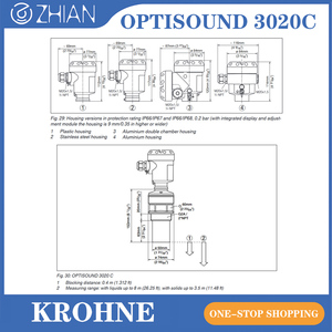 Medidor de Nivel Ultrasónico OPTISOUND 3020 de 55 kHz con Dos Cables - Product Image 1