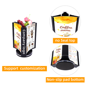 3 mặt nhựa xoay hiển thị <span class=keywords><strong>menu</strong></span> đứng tờ rơi hiển thị dấu hiệu chủ K-217 - Product Image 2