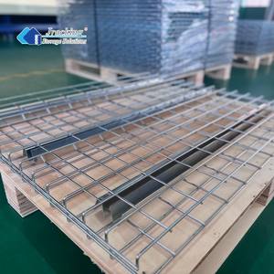 Jraking 헤비 듀티 48 ''x 46'' 아연 도금 스틸 와이어 메쉬 데크 부식 보호 선택적 팔레트 랙 5 층 용량 - Product Image 2