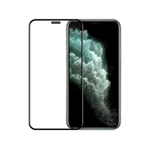 新高级iPhone 11 12 13 Pro Max 0.33毫米9h 2.5d手机高透明钢化玻璃屏幕保护膜