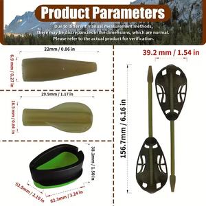 Système de cages à appâts pré-assemblées et distributeur d'appâts de style européen pour la pêche à la carpe - Product Image 2