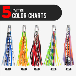 Hochwertiger Soft Fishing Köder Salzwasser Octopus Metall Troll ing Köder Großwild Angeln <span class=keywords><strong>Marlin</strong></span> Thunfisch Troll ing Köder - Product Image 3