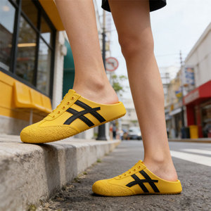 Sandalias Rojas Sin Cordones para Mujer Inmpea, Suela de EVA, Zapatos Planos Cómodos para el Tiempo Libre - Product Image 4