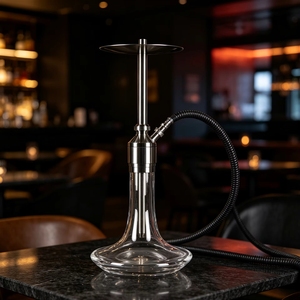Cachimba de Acero Inoxidable Alemán de Alta Gama de 69 cm con Espejo, Set de Cachimba Grande Portátil Árabe Ecológica con Funda - Product Image 2