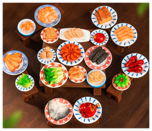Jouets <span class=keywords><strong>de</strong></span> cuisine <span class=keywords><strong>pour</strong></span> enfants d'âge préscolaire, <span class=keywords><strong>jeu</strong></span> <span class=keywords><strong>de</strong></span> rôle, crevettes en résine, poisson, concombre <span class=keywords><strong>de</strong></span> mer, assiette <span class=keywords><strong>de</strong></span> dîner du Nouvel An, nourriture <span class=keywords><strong>de</strong></span> cuisine cuite - Product Image 3