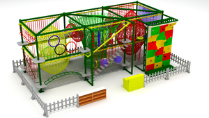 Parc d'aventure intérieur pour enfants avec <span class=keywords><strong>tyrolienne</strong></span> et trampoline en altitude - Product Image 6