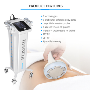 Machine amincissante japonaise verticale 9 en 1 avec radiofréquence CET RET 448k, 3 fonctions de radiofréquence et 40k cavitation - Product Image 2