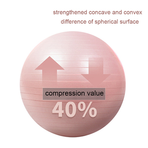 Biểu Tượng Tùy Chỉnh Màu Xanh Lõi Màu Đào Tạo Pilates Bóng 55 Cm Mang Thai Kích Thước Chống Cháy Nổ Tập Thể Dục Yoga Bóng - Product Image 3