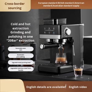 Petite Machine Espresso Domestique Automatique Chaud/Froid Double Extraction Broyage Électrique pour UE/US Commerce Extérieur Café Brassage - Product Image 5