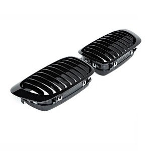 Griglia paraurti anteriore auto nero lucido per <span class=keywords><strong>BMW</strong></span> serie 3 <span class=keywords><strong>E46</strong></span> singola stecca 2002-2004 pezzi di ricambio 4 porte - Product Image 6