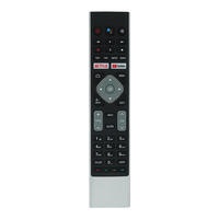Mando a distancia Universal para televisor Haier, Control remoto de voz con dientes azules, 46 botones