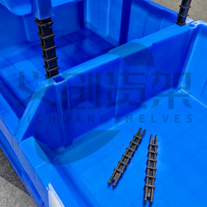 Cajas Organizadoras de Plástico Apilables para Banco de Trabajo Industrial, Contenedores de Almacenamiento para Almacén, Contenedores de Almacenamiento de Plástico para Estantes de Garaje - Product Image 3