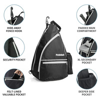 Sac à dos de sport pour pickleball de grande capacité de qualité supérieure, personnalisé, noir, imperméable, pour hommes