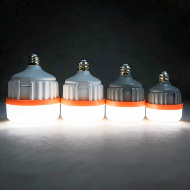 AC Emergency Light, Foldable and Removable Battery-operated LED Bulb, Battery Life 3-4 Hours
