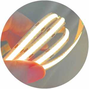 Cob Led Flex Strip Licht Hoge Dichtheid Flexibele Warme Natuur Koele Witte Dc 12V Dc 24V Cob 480led/<span class=keywords><strong>M</strong></span>, 8Mm Breedte Pcb, 5M/Roll - Product Image 3