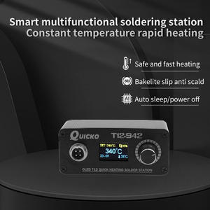 T12-942 Mini Portable OLED numérique fer à souder électronique Version cc QUICKO alimentation Mini couteau pointe Station de soudage - Product Image 3