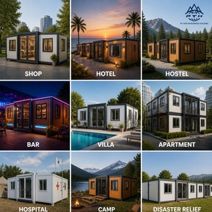 Villa Prefabbricata di Design a Doppia Ala da 20 Piedi, Casa Modulare di Lusso per Siti Glamping e Rifugi di Montagna - Product Image 2