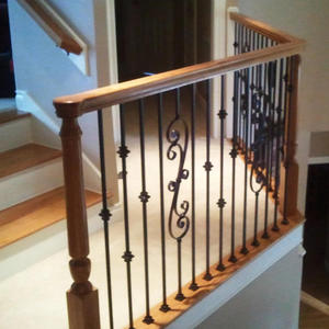 Fsc cầu thang bộ phận tay đường sắt fittinghard Maple mở nắp Morden Elegent và bền cho nội bộ bên ngoài cầu thang trường hợp từ Việt Nam - Product Image 3