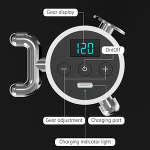 Pistola de Masaje de Alta Frecuencia con Motor sin Escobillas, 10 Cabezales de Masaje, Fisioterapia Infrarroja para Relajación Muscular y Alivio del Dolor por Ácido Láctico - Product Image 4