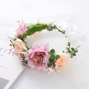 Diadema <span class=keywords><strong>de</strong></span> Flores para Mujer, Corona Floral, Guirnalda para Boda, Accesorios para Fotos <span class=keywords><strong>de</strong></span> Bodas y Festivales, Corona <span class=keywords><strong>de</strong></span> Rosas, Tocado <span class=keywords><strong>de</strong></span> Flores para Boda - Product Image 6