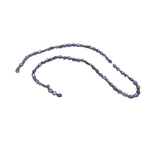 Perles d'eau douce naturelles baroques 3-4 mm, rectangulaires, à trou droit, violettes, pour la création de bijoux DIY - Product Image 5