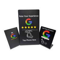 Carte NFC personnalisée en plastique pour avis Google, support d'affichage pour avis sur les réseaux sociaux, carte professionnelle NFC en PVC, vente chaude
