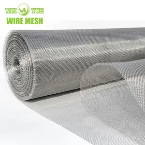 SUS316L 65 Micron Stainless Steel Wire Mesh Metal Woven Insect Screen Stainless Steel Ultra Thin Wire Mesh
